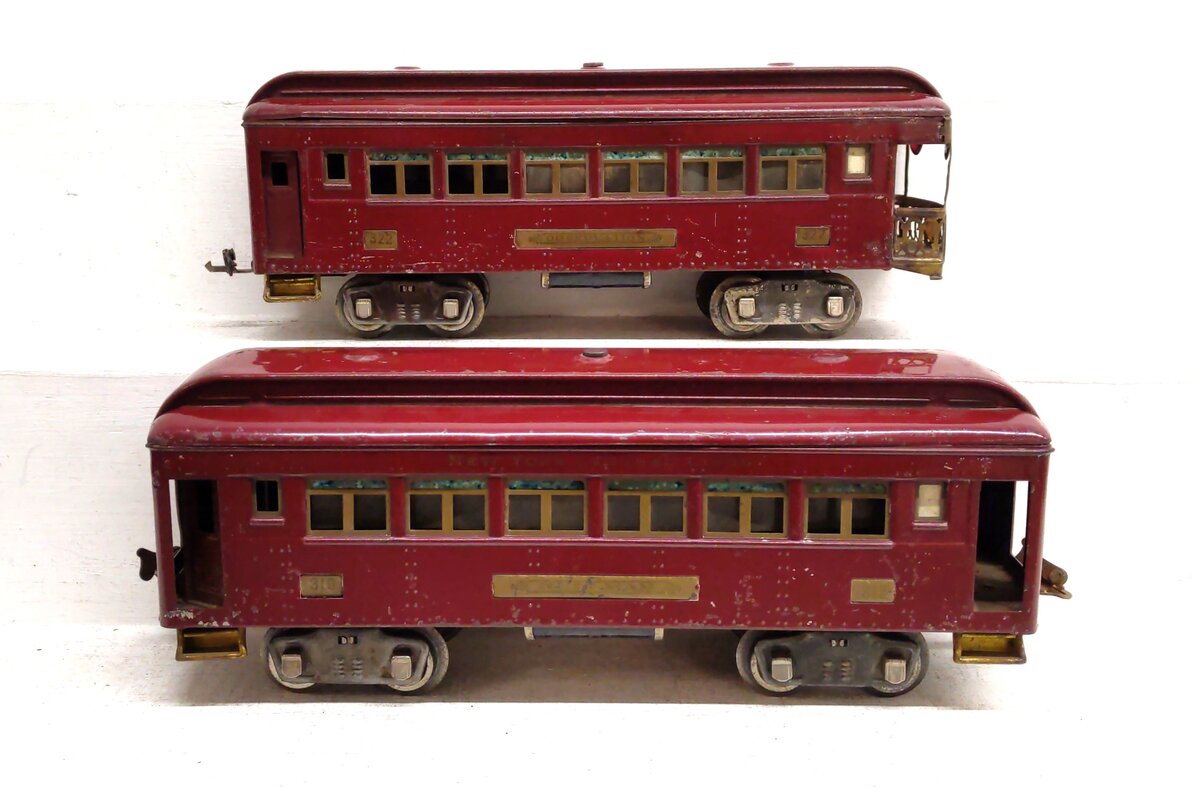 Lionel Standard Vintage Tinplate Passenger Cars: 319, 322 [2]