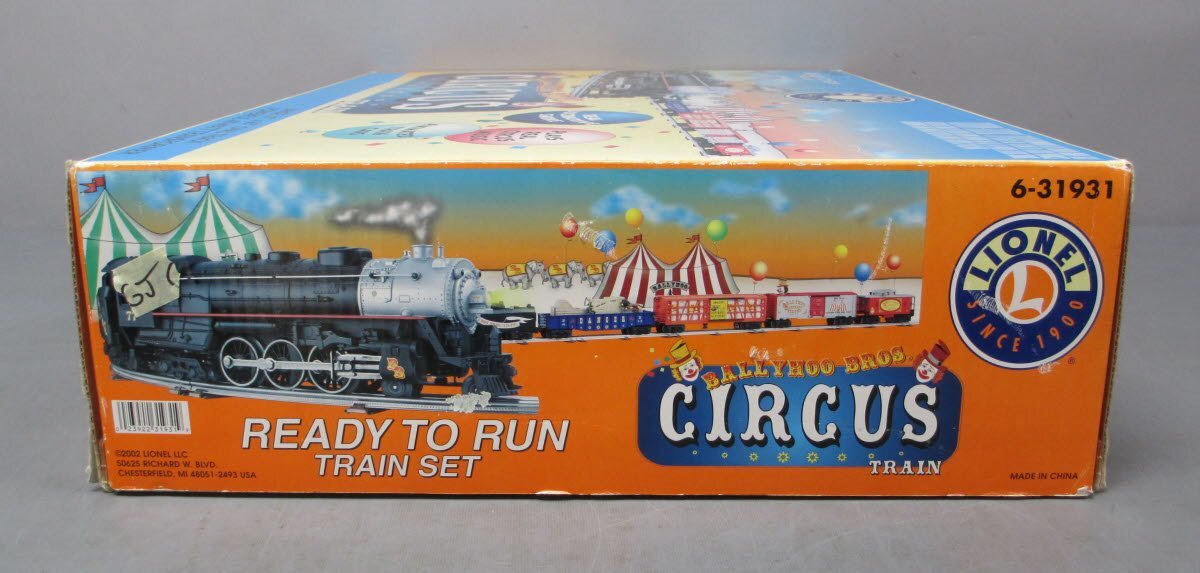 Lionel 6-31931 Ballyhoo Brothers Circus O Gauge Steam Train Set LN/Box