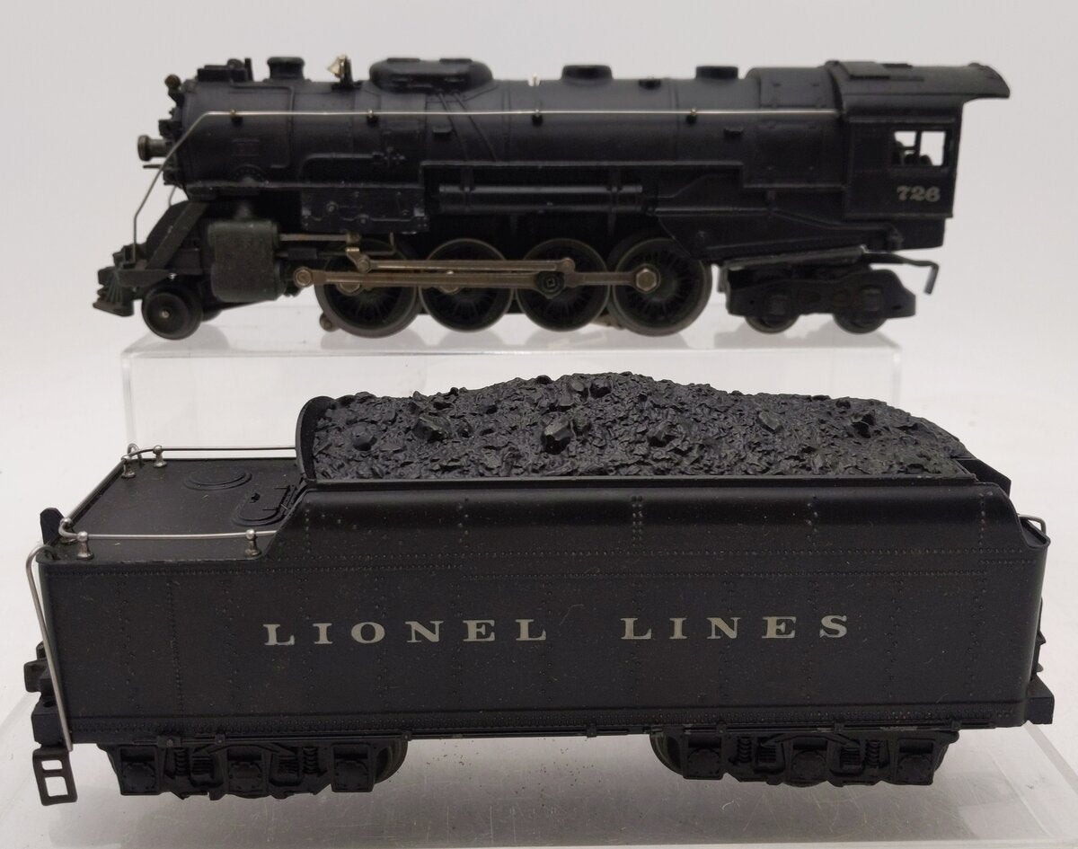Lionel 726 Vintage O Berkshire 2-8-4 Steam Locomotive & 2426W Tender EX
