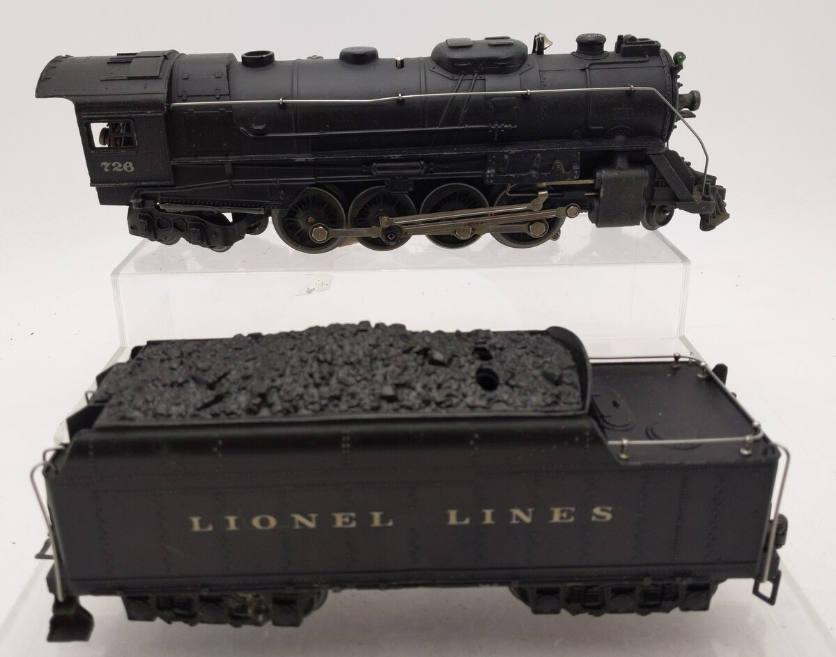 Lionel 726 Vintage O Berkshire 2-8-4 Steam Locomotive & 2426W Tender EX