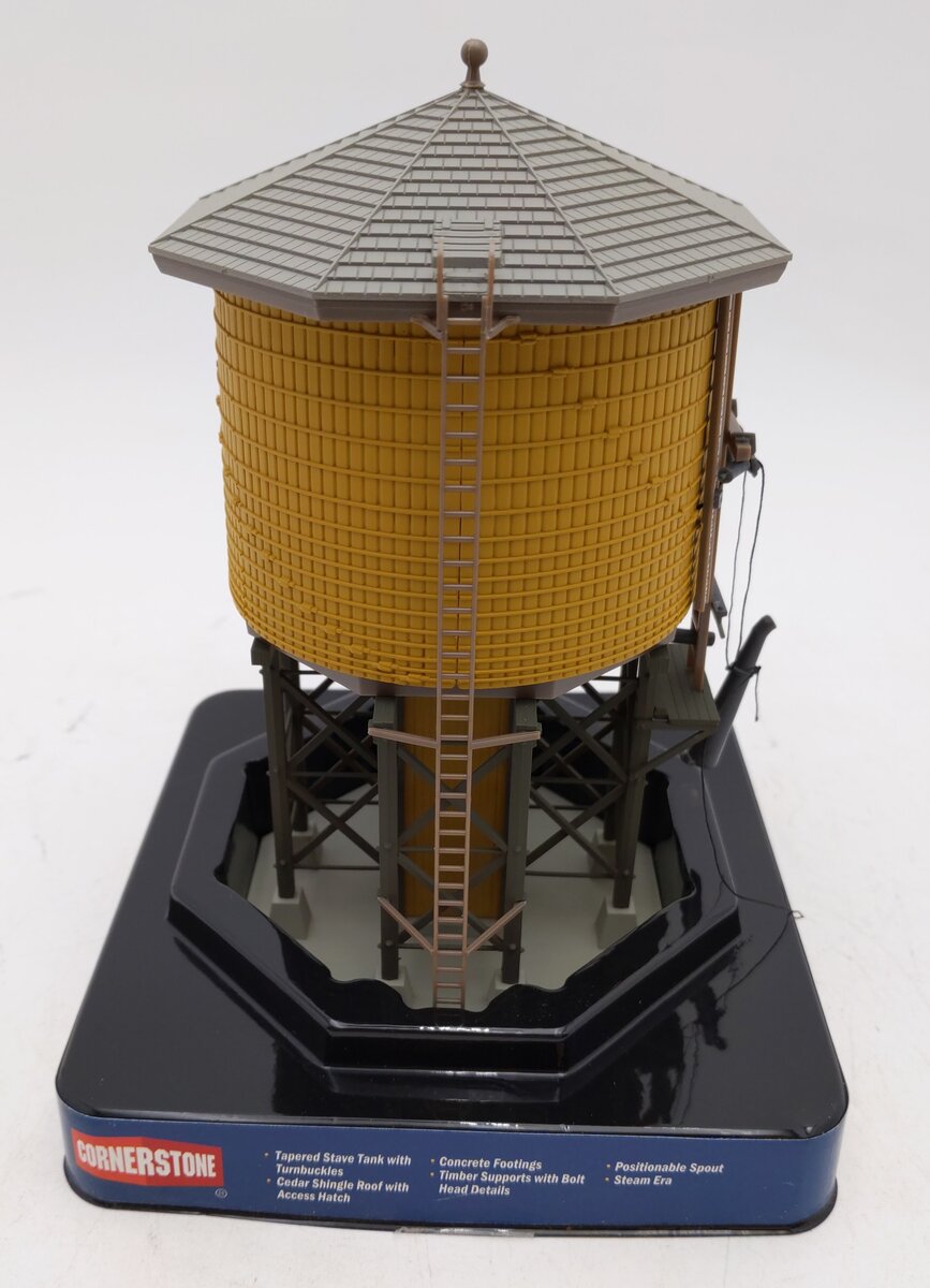 Walthers 933-2813 HO Scale Yellow Ochre Siding Wood Water Tank Built-Ups EX/Box