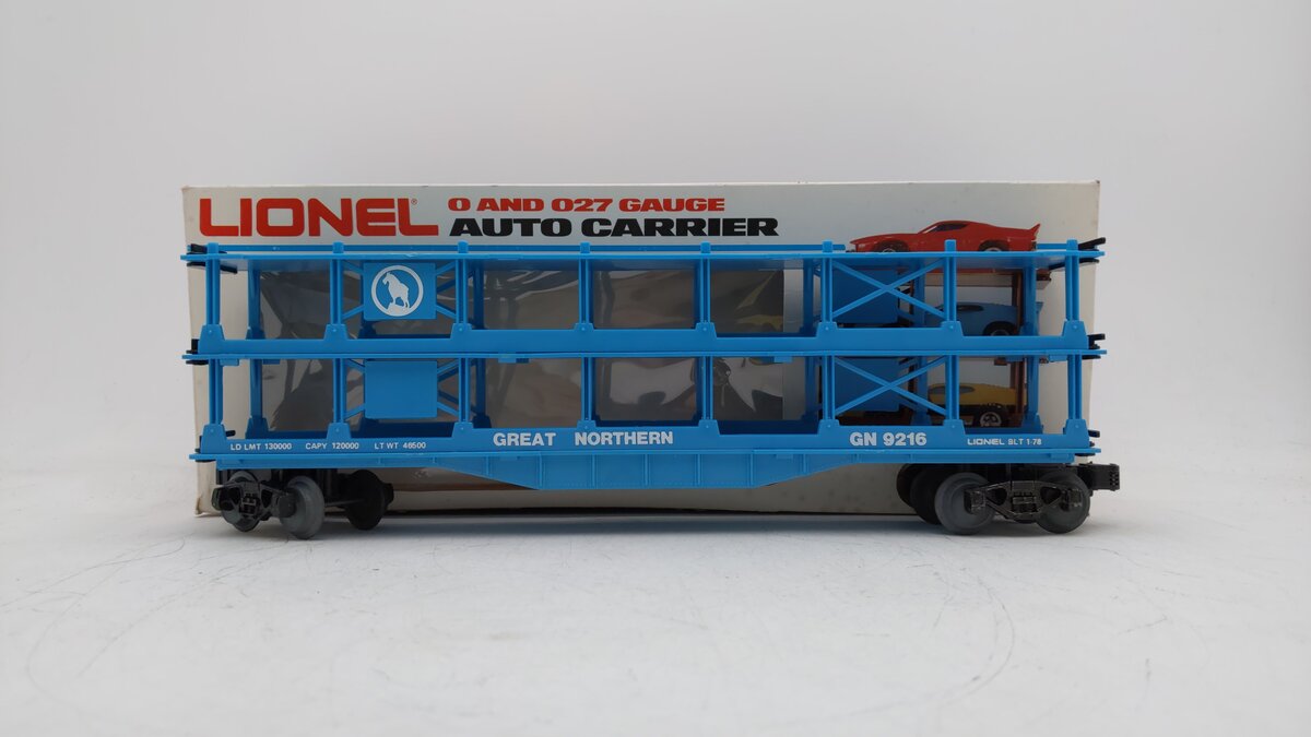 Lionel 6-9216 O Gauge Great Northern 3-Tier Auto Carrier EX/Box