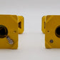 MTH 20-1028 #57 O Scale Yellow Metal Lamp Post Set (Set of 2) NIB
