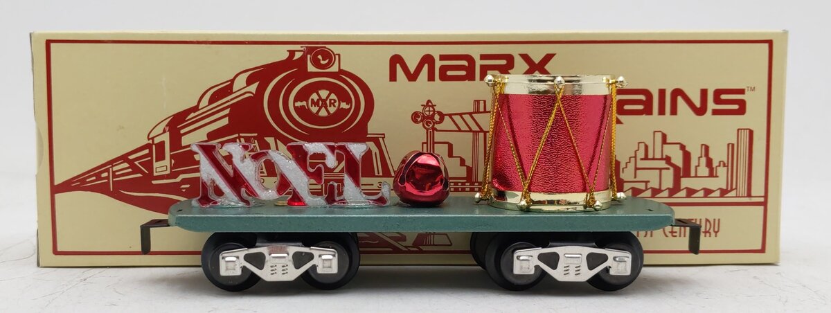 Marx O Gauge Jingle Noel Christmas Flat Car w/Load EX/Box