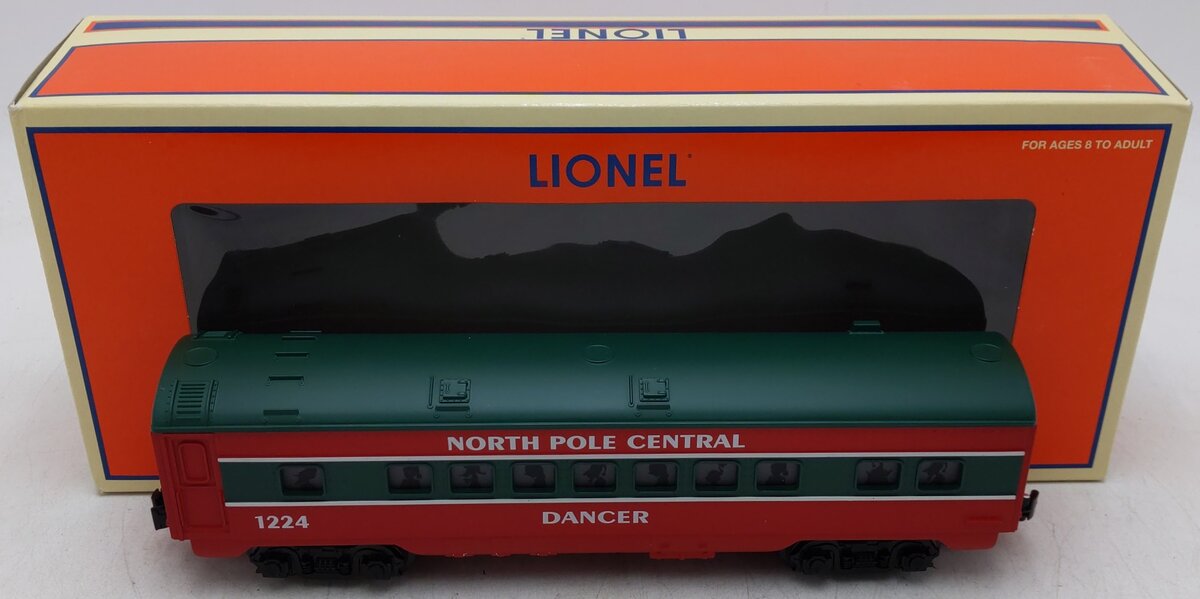 Lionel 6-25183 O Gauge North Pole Central "Dancer" Coach Car #1224 EX/Box
