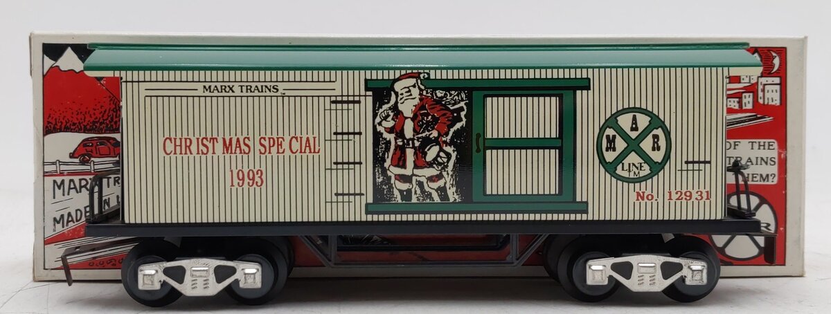 Marx 12931 O Gauge 1993 Christmas Special Boxcar EX/Box