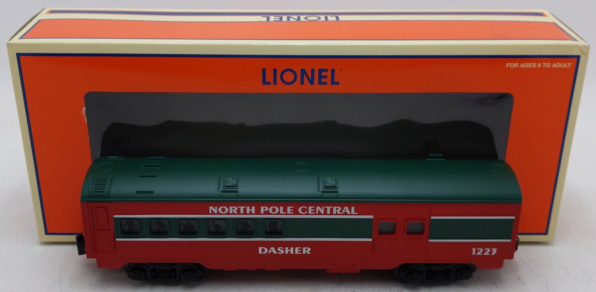 Lionel 6-25182 O Gauge North Pole Central Coach Car #1223 EX/Box