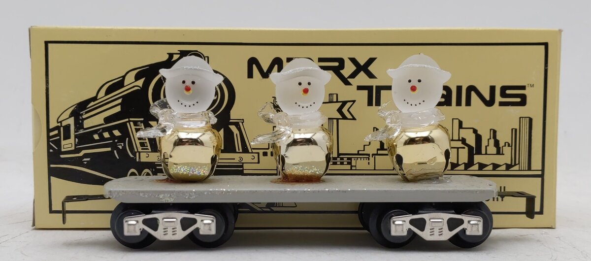 Marx O Gauge Snowbell Icemen Holiday Flat Car EX/Box