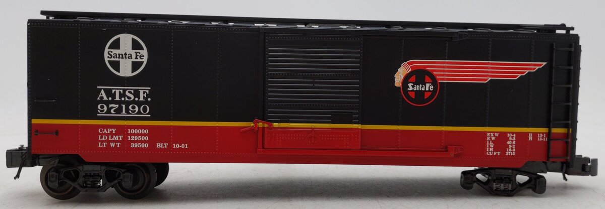 K-Line K761-1051 O Gauge Santa Fe Black Boxcar #97190 VG/Box