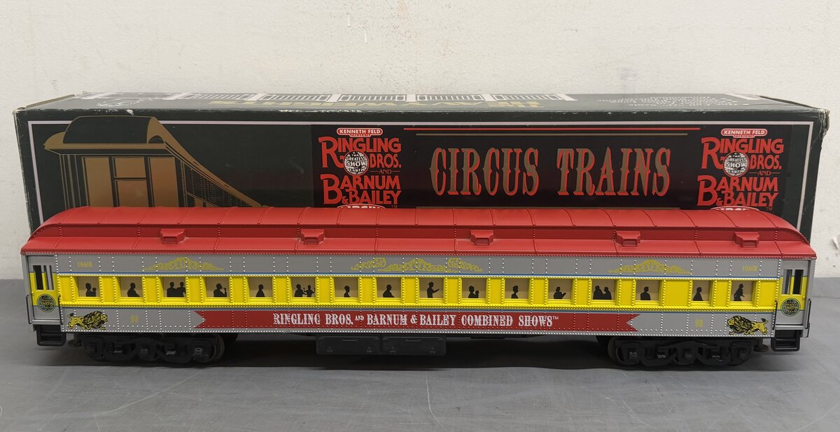 K-Line K83-0093 O Gauge Ringling Bros 18" Heavyweight Coach Car #93 EX/Box