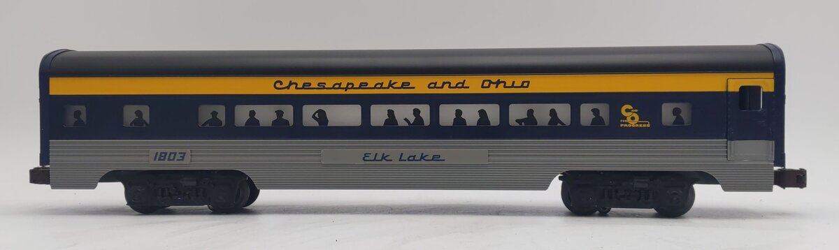 Lionel 6-19147 O Gauge Chesapeake & Ohio Aluminum "Elk Lake" Passenger Car #1803 VG
