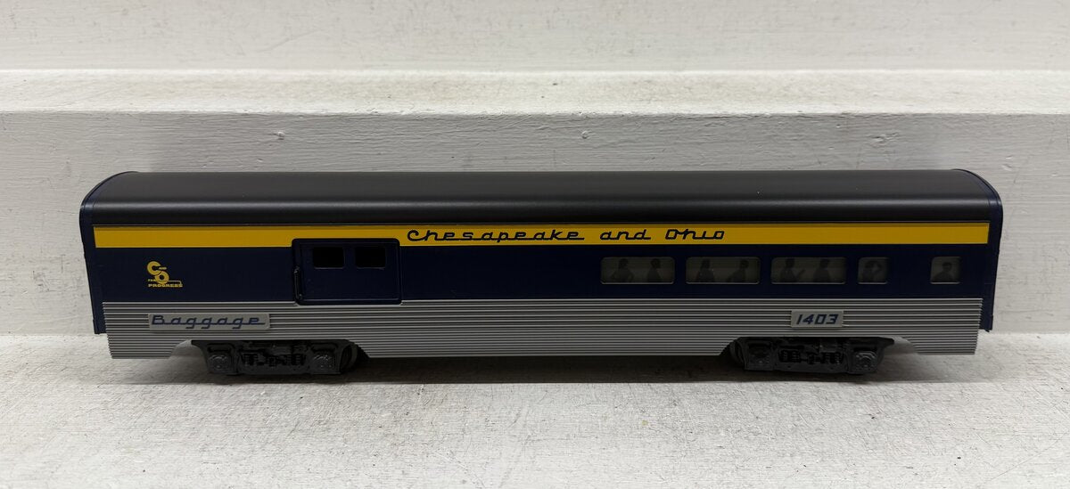 Lionel 6-19145 O Gauge Chesapeake & Ohio Aluminum Combine Car #1403 EX/Box