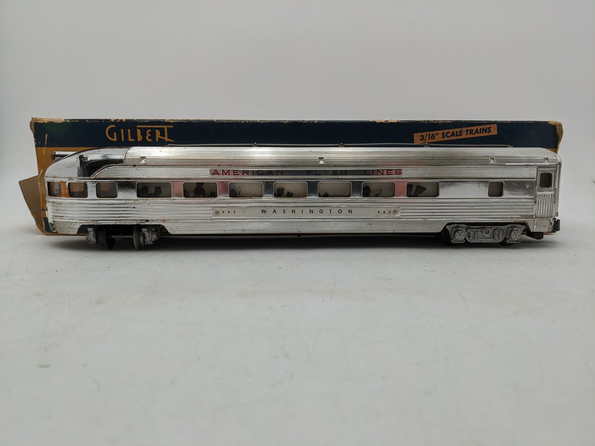American Flyer 963 Vintage S Washington Observation Car VG/Box