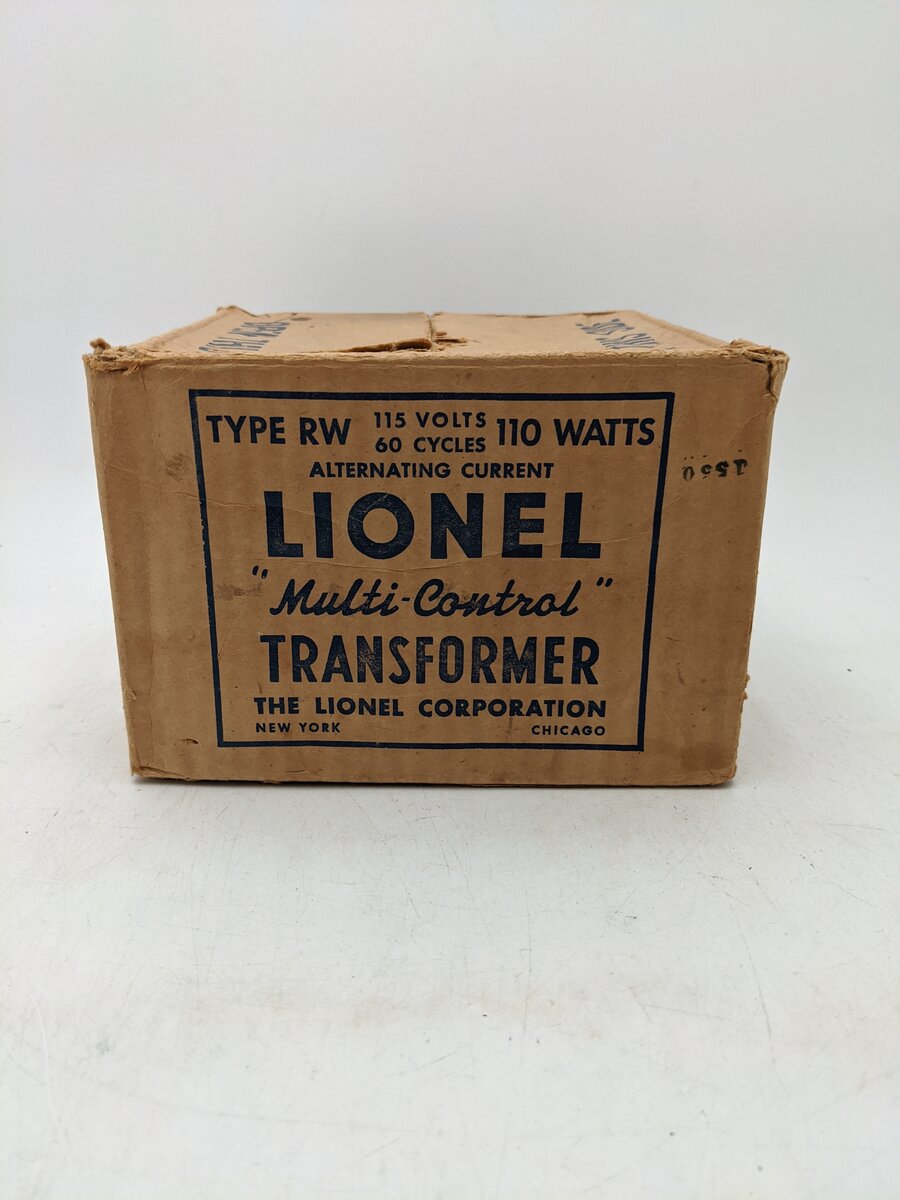 Lionel RW Vintage O 110 Watt Transformer w/Whistle VG/Box