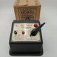 Lionel RW Vintage O 110 Watt Transformer w/Whistle VG/Box