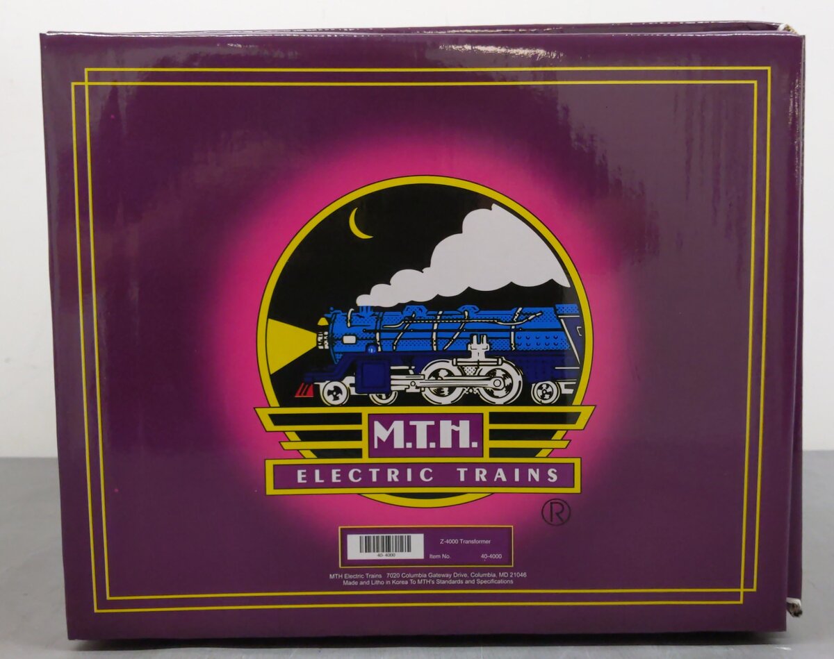 MTH 40-4000 O Z-4000 400W Dual Control Transformer LN/Box