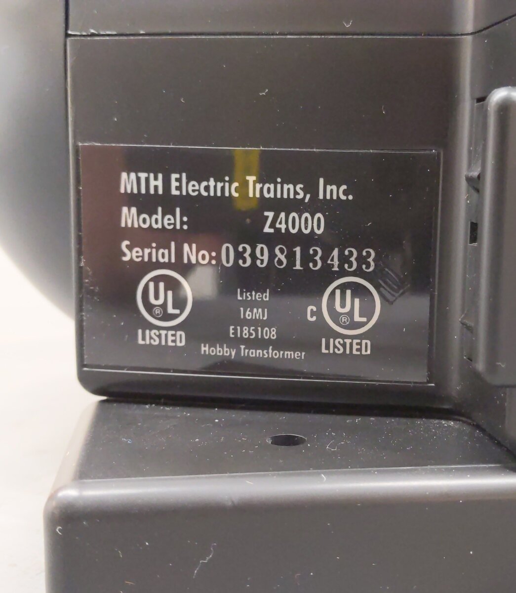 MTH 40-4000 O Z-4000 400W Dual Control Transformer LN/Box