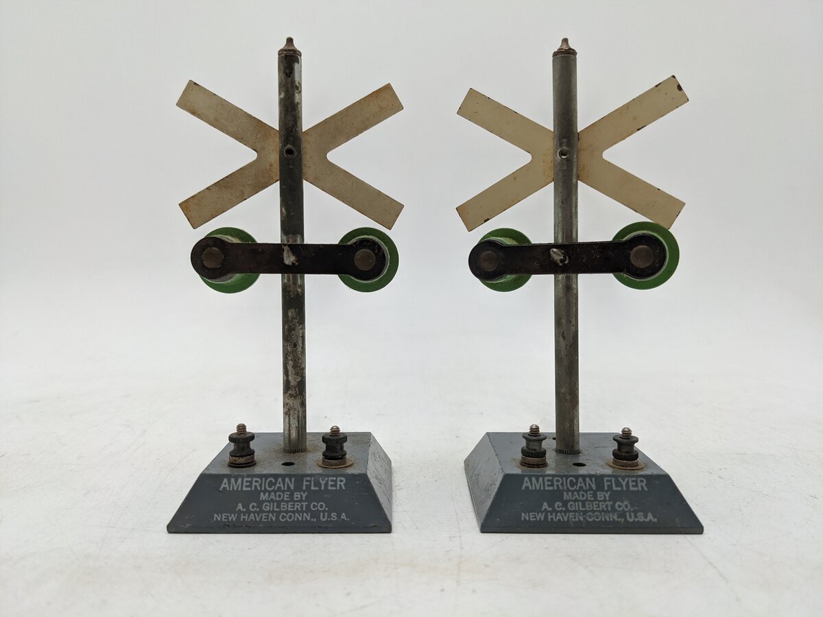 American Flyer 760 Vintage S Die-Cast Highway Flasher Signal [2] VG