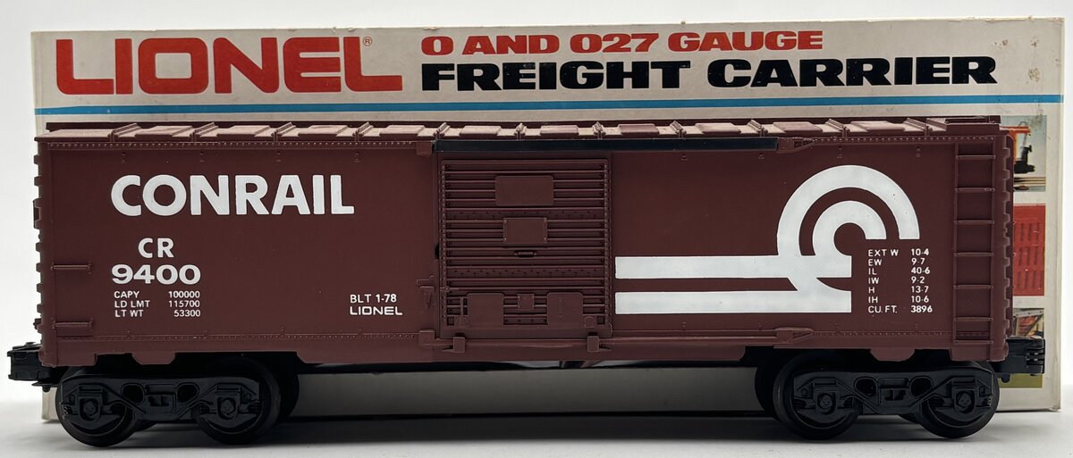 Lionel 6-9400 O Gauge Conrail Boxcar #9400 EX/Box