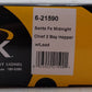 K-Line 6-21590 O Gauge Santa Fe Midnight Chief 2-Bay Hopper with Load #162277 EX/Box