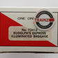 Marx 73412 O Gauge Rudolph's Express Baggage Car w/ Blinking Red Nose LN/Box