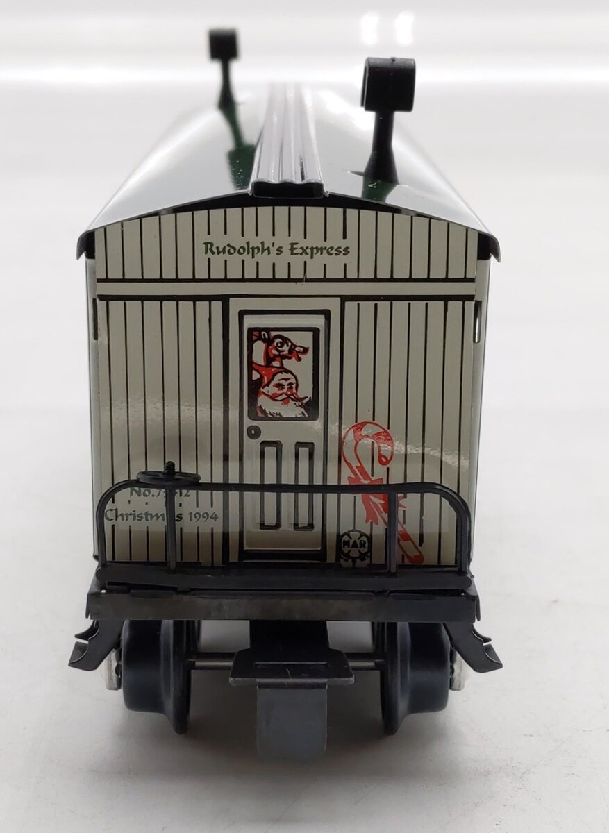 Marx 73412 O Gauge Rudolph's Express Baggage Car w/ Blinking Red Nose LN/Box