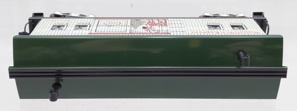 Marx 73412 O Gauge Rudolph's Express Baggage Car w/ Blinking Red Nose LN/Box