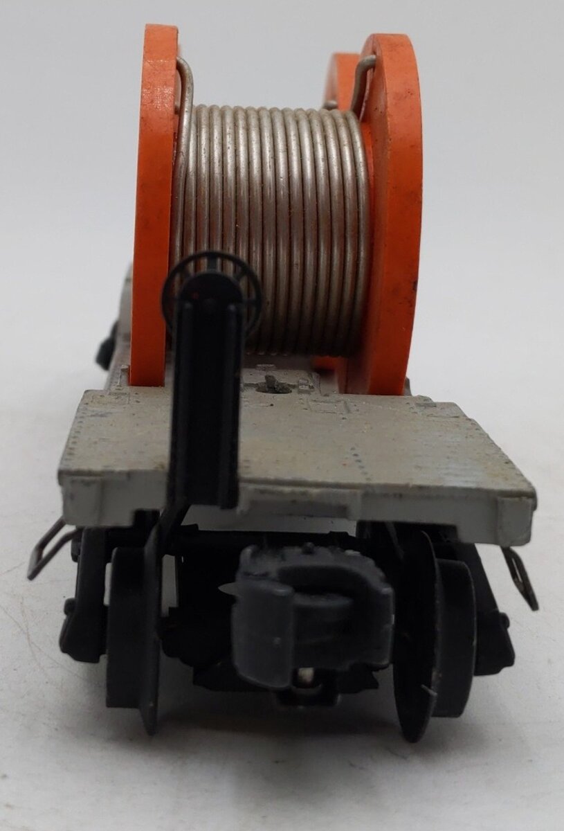 Lionel 6561 Vintage O Lionel Lines Depressed Center Flatcar w/Cable Reels EX