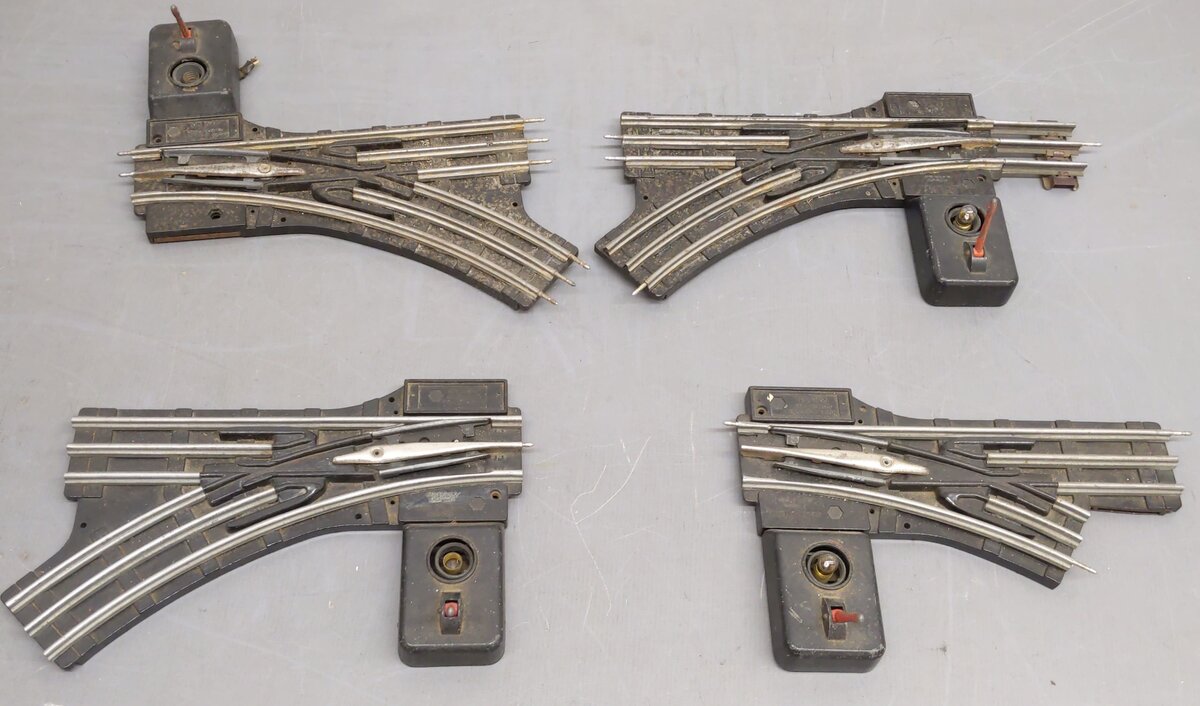 Lionel 042 O Gauge LH/RH Postwar Manual Control Switches [4] VG