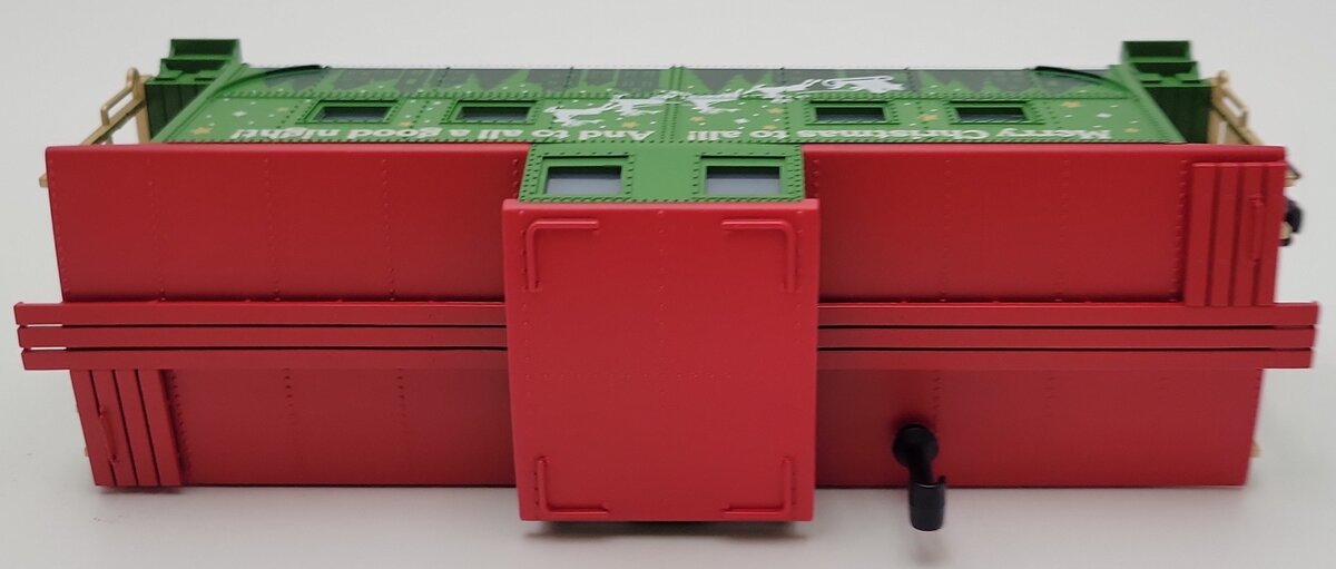 MTH 30-20974a Christmas Steel Caboose VG/Box