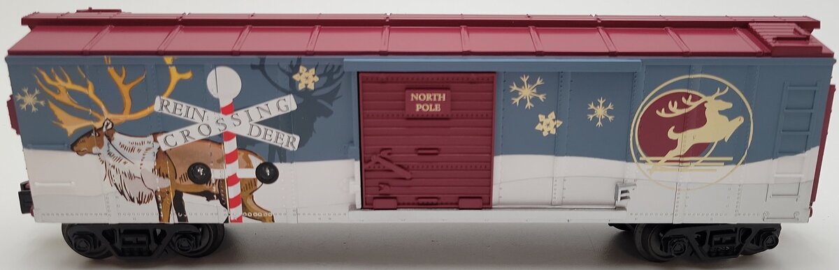 MTH 30-74888 O North Pole Box Car with Blinking LEDs LN/Box