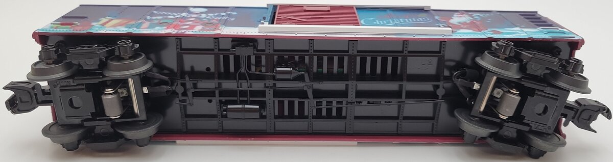 MTH 30-71019 O Christmas Boxcar with Glowing LEDs LN/Box