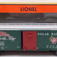 Lionel 6-17752 O Gauge Polar Railroad Round Roof Boxcar #1202 LN/Box
