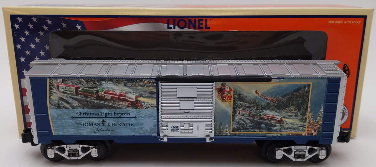 Lionel 2338290 O Thomas Kinkade Christmas Light Express Boxcar