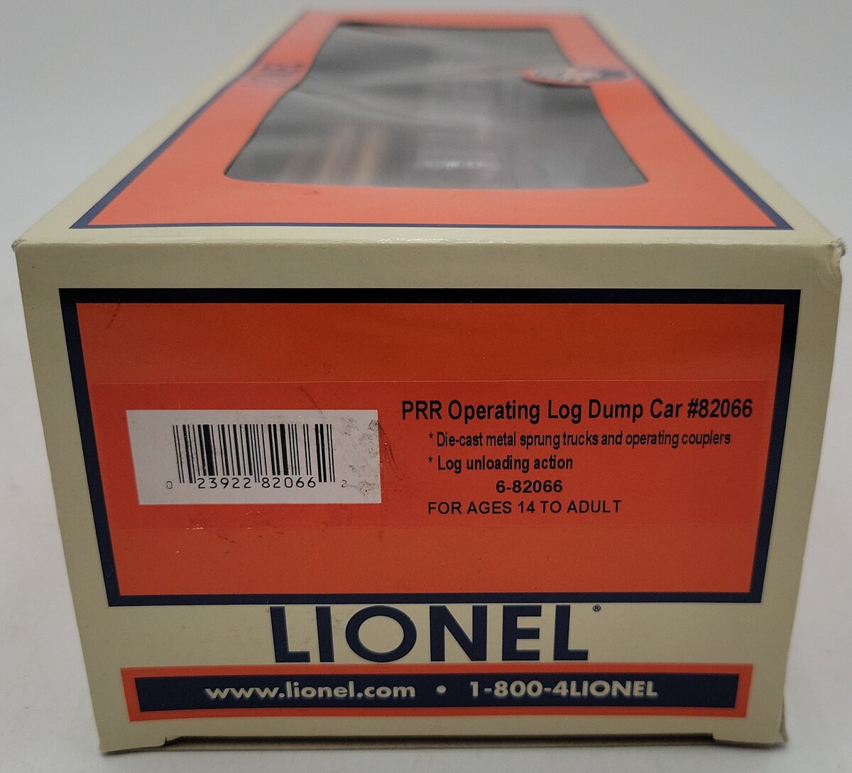 Lionel 6-82066 O Gauge Pennsylvania Log Dump Car NIB