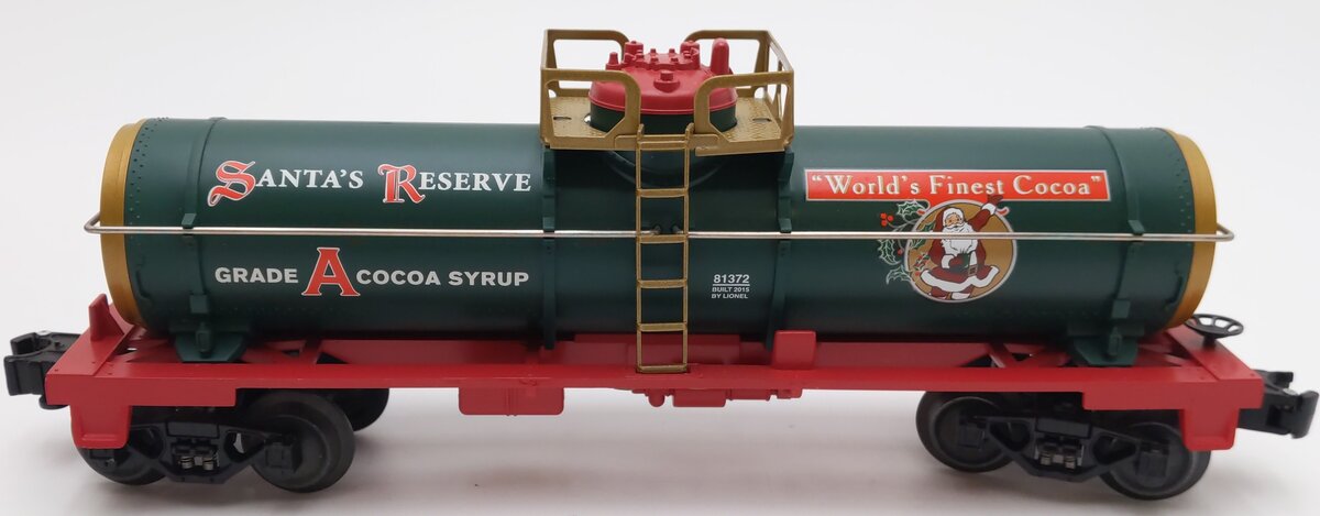 Lionel 6-81372 O Gauge Santa's Reserve Cocoa Powder Tank Car LN/Box