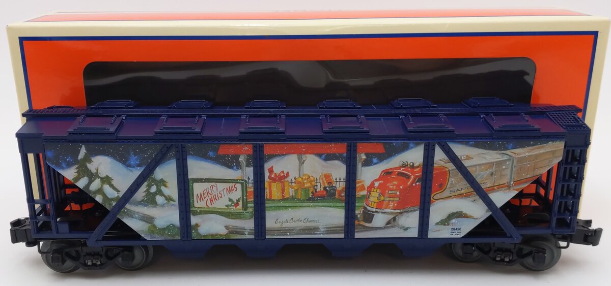 Lionel 2028450 O Gauge Angela Trotta Thomas Christmas Hopper Car LN/Box