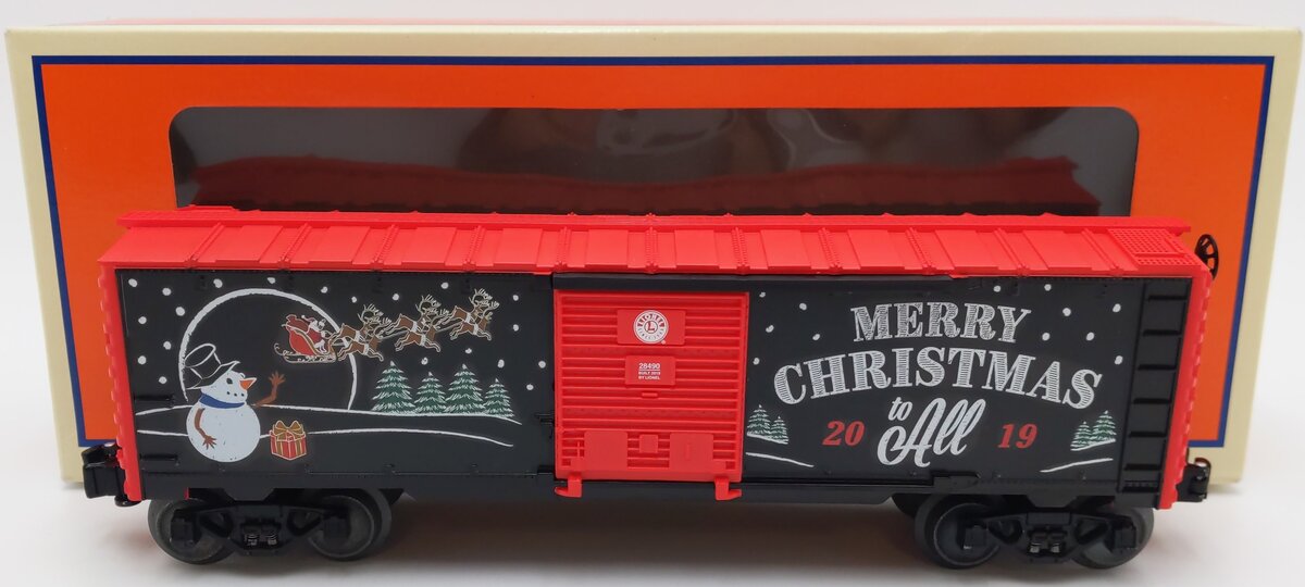 Lionel 1928490 O Gauge 2019 Christmas Boxcar EX/Box