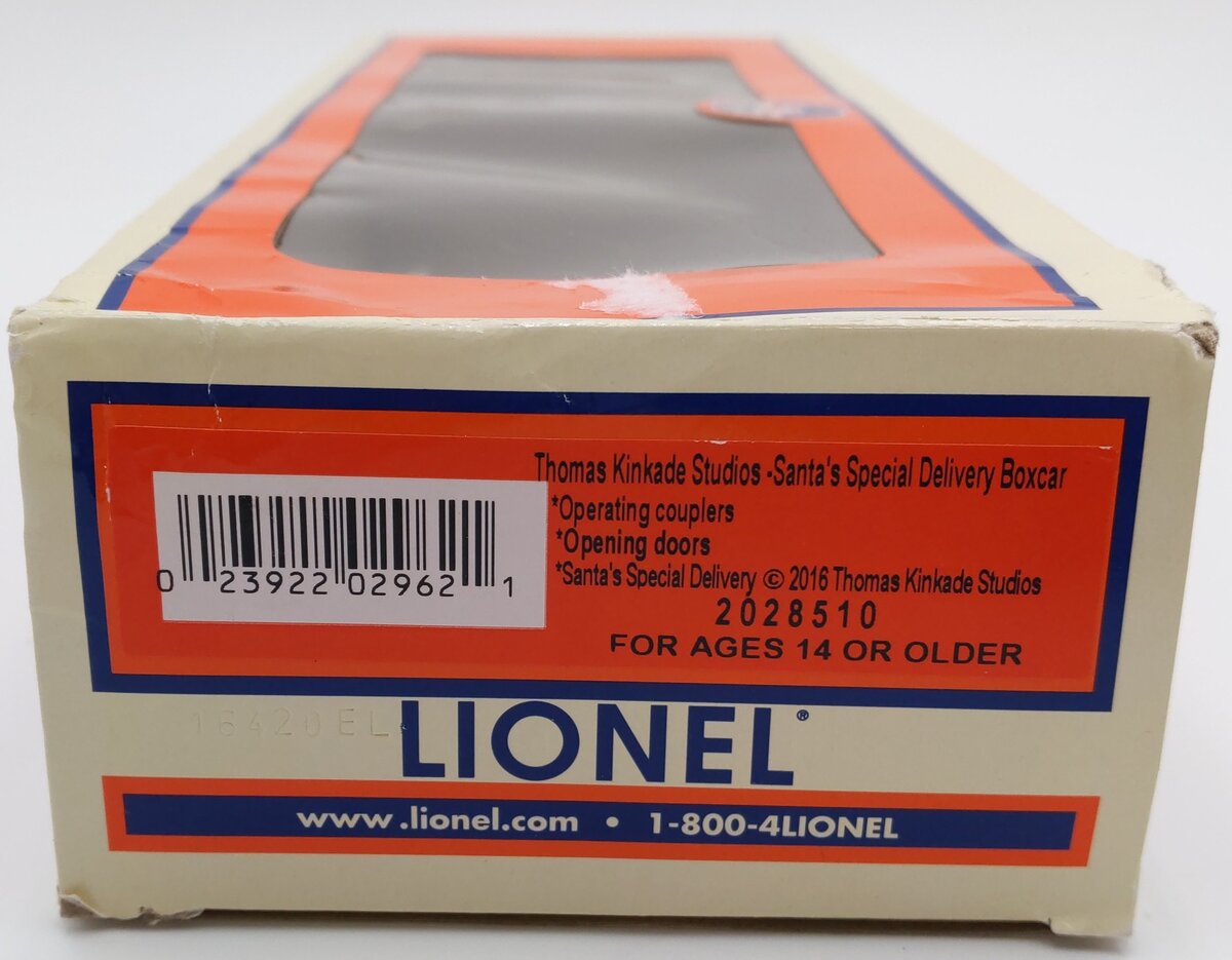 Lionel 2028510 O Thomas Kinkade Santa's Special Delivery Boxcar LN/Box