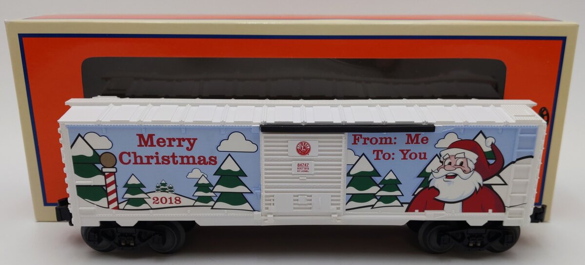 Lionel 6-84747 O 2018 Christmas Boxcar LN/Box