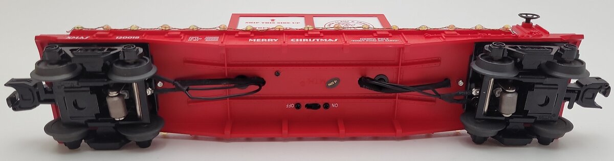 MTH 30-76732 O Christmas Flatcar with Lighted Christmas Trees #120018 LN/Box