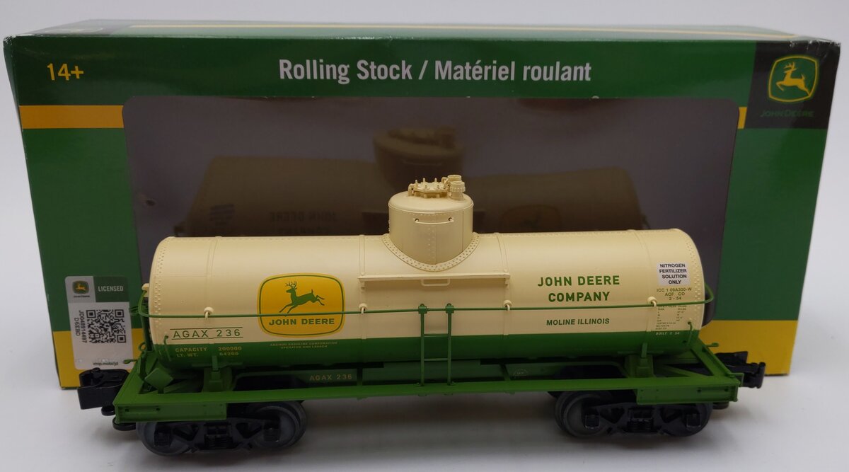 Lionel 6-84807 O John Deere 8000 Gallon Tank Car #236  LN/Box
