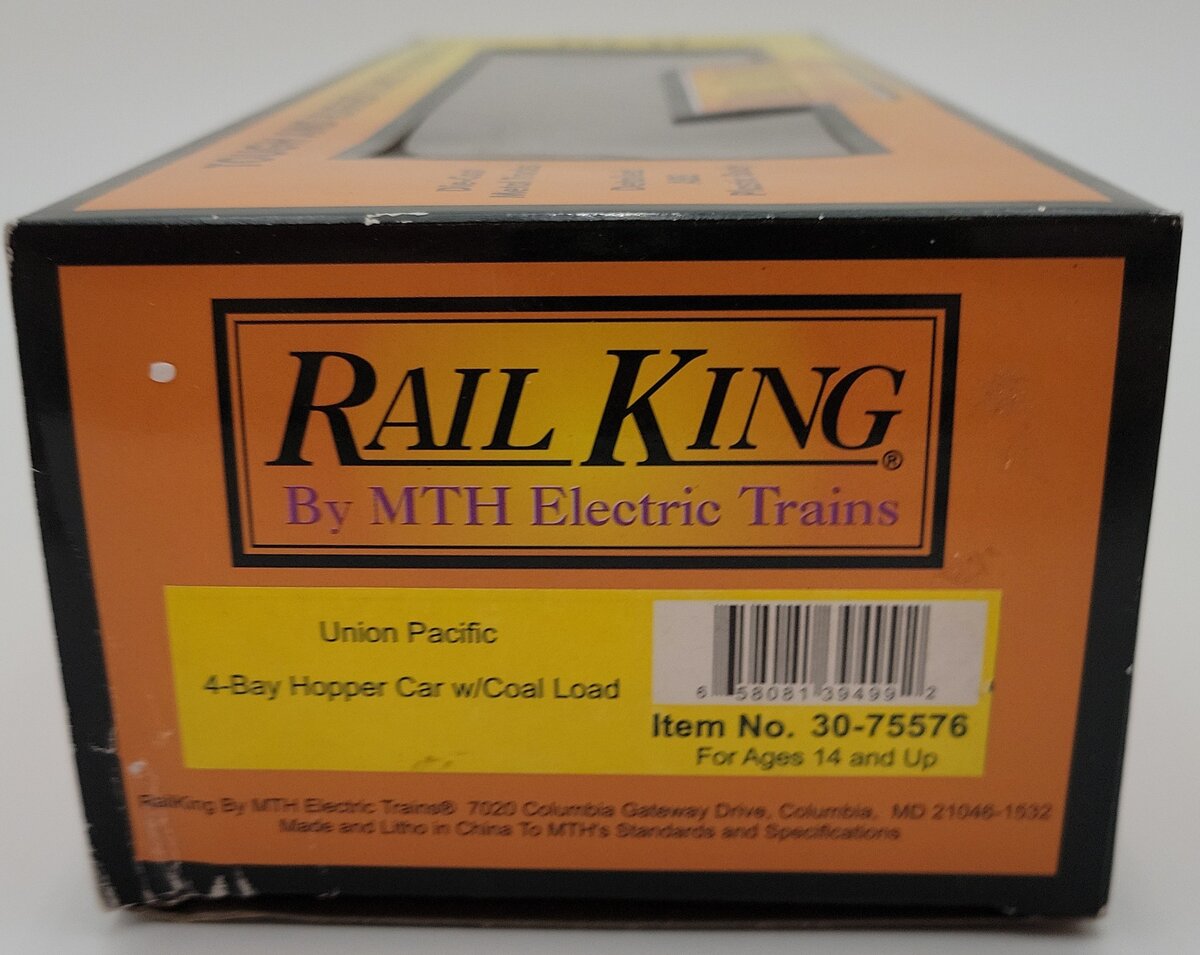 MTH 30-75576 O Union Pacific 4-Bay Hopper Car #90817