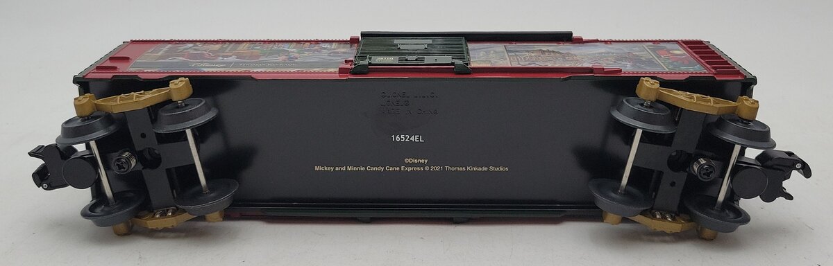Lionel 2428150 O Thomas Kinkade/Mickey & Minnie Candy Cane Express Boxcar