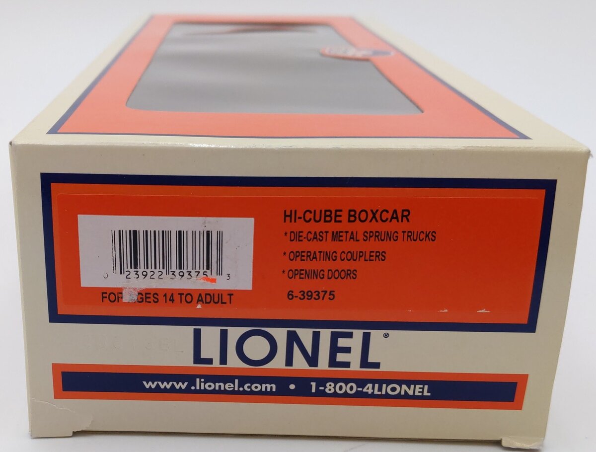 Lionel 6-39375 O Gauge PRR NS Heritage Hi-Cube Boxcar NIB
