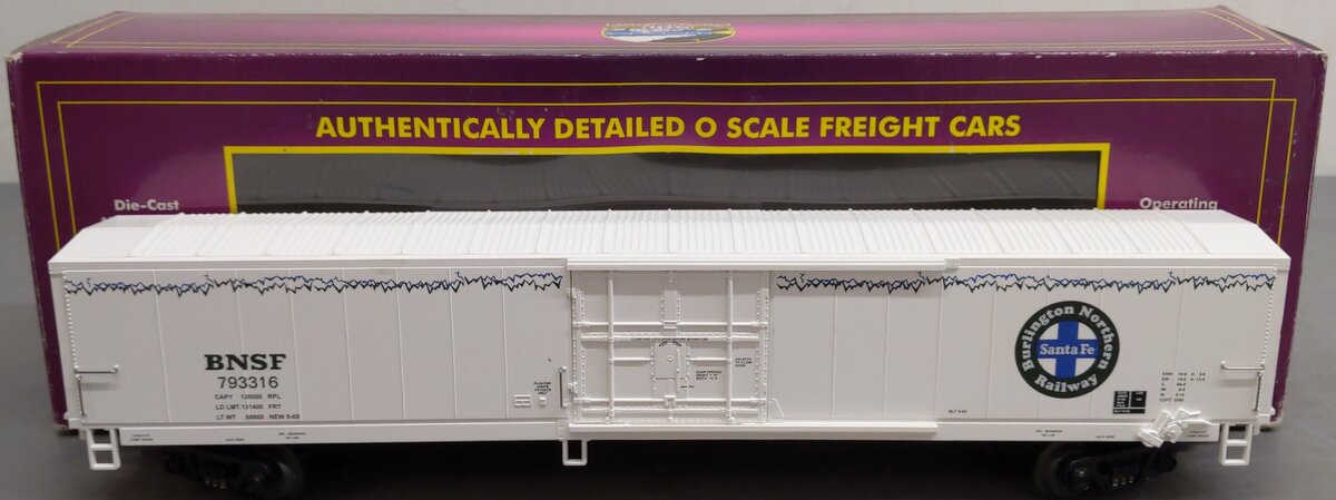 MTH 20-94055 Burlington North & Santa Fe 60‘ Reefer Car #793316 LN/Box