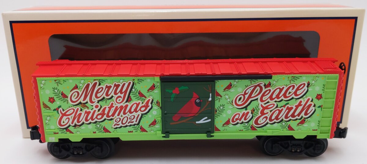 Lionel 2128190 O Scale 2021 Cardinal Bird Christmas Boxcar LN/Box