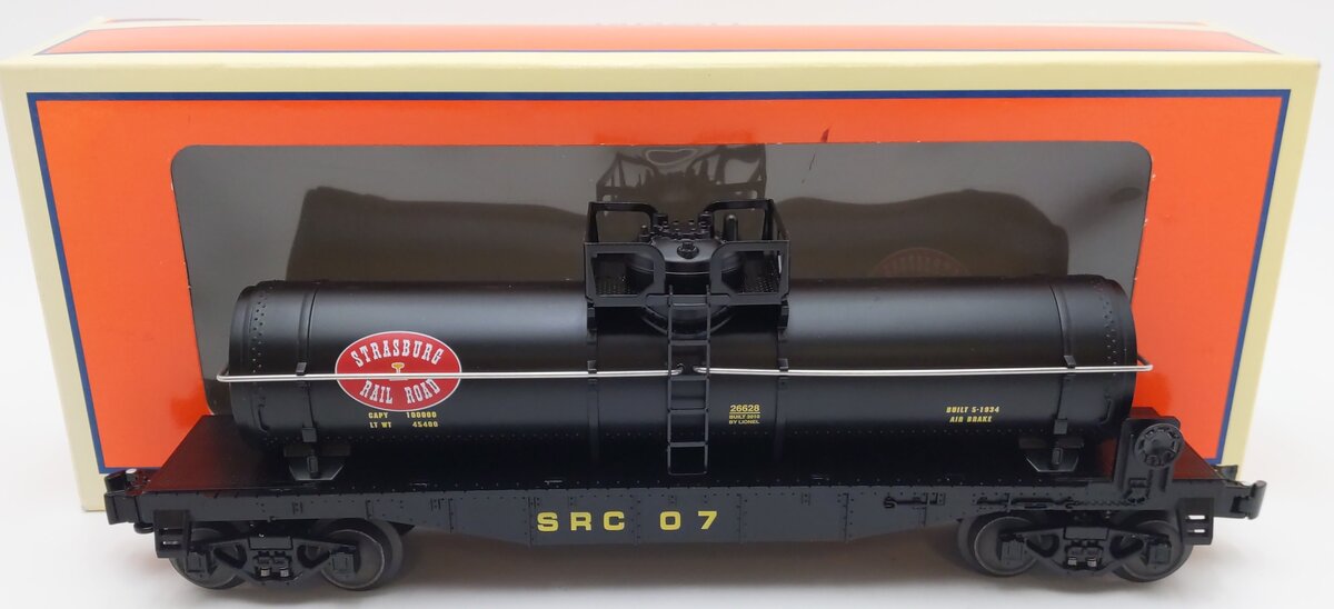 Lionel 6-26628 Strasburg Flatcar With Tank EX/Box
