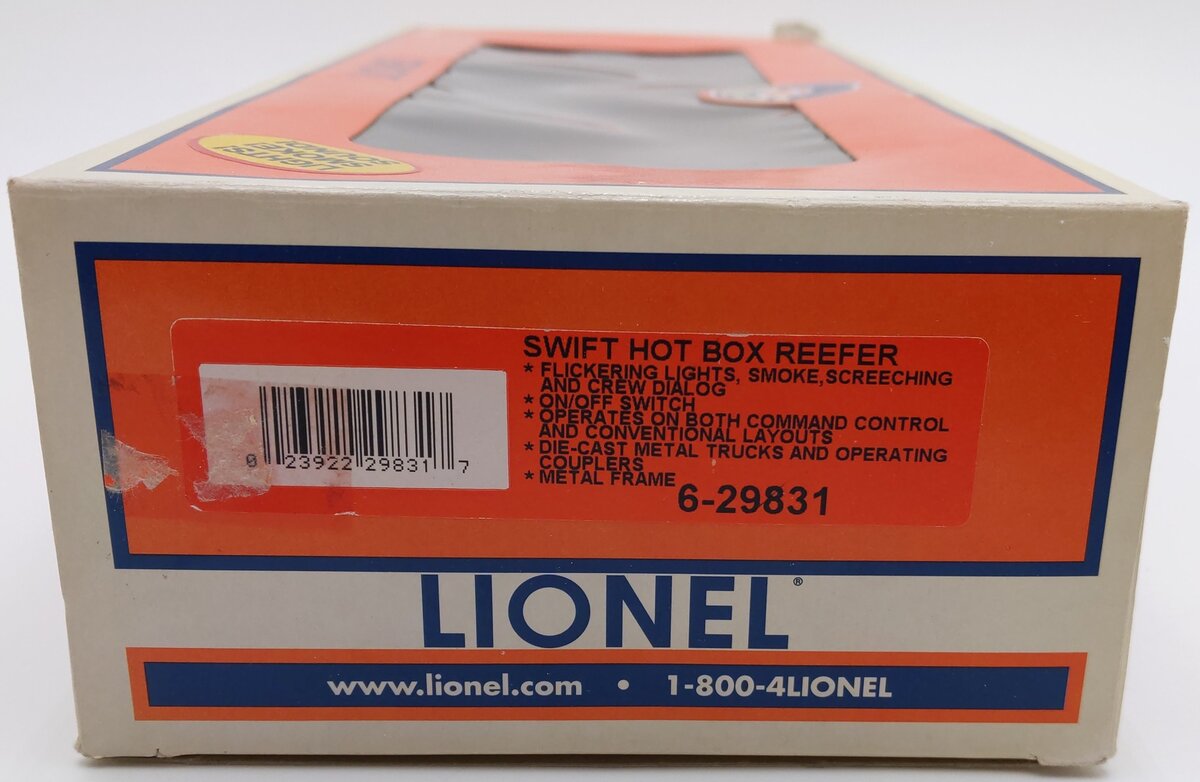 Lionel 6-29831 O Gauge Swift Hot Box Reefer LN/Box