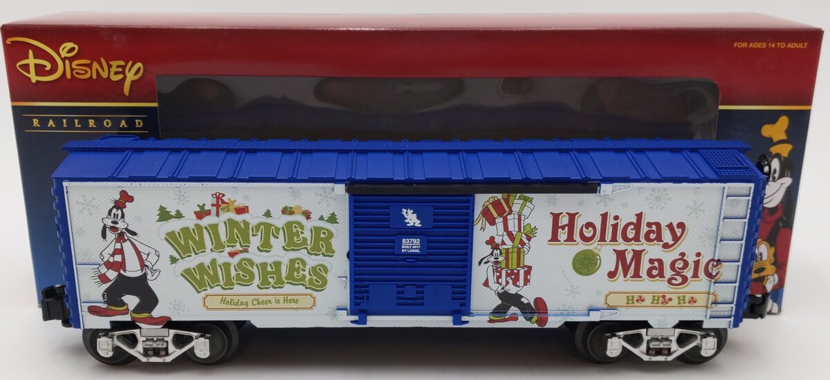 Lionel 6-83792 O USA Disney Goofy Happy Holidays Boxcar LN/Box